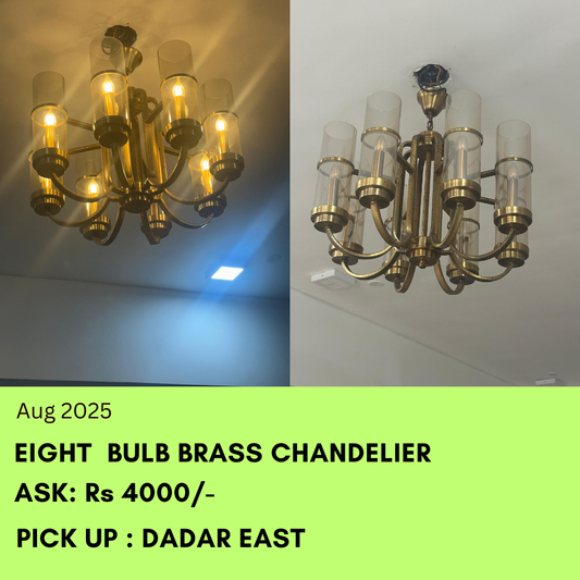Brass Chandelier and lights