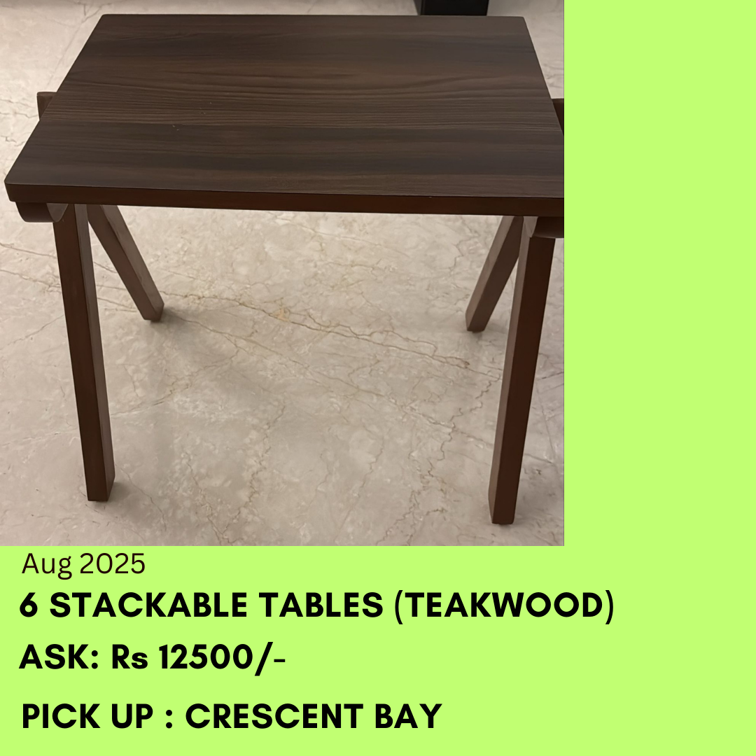 Stackable Tables (Teakwood)