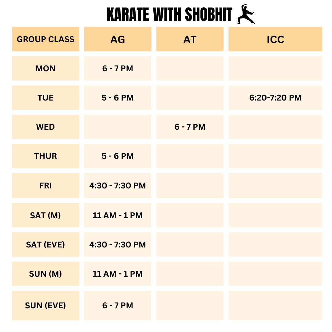 Karate with Shobhit