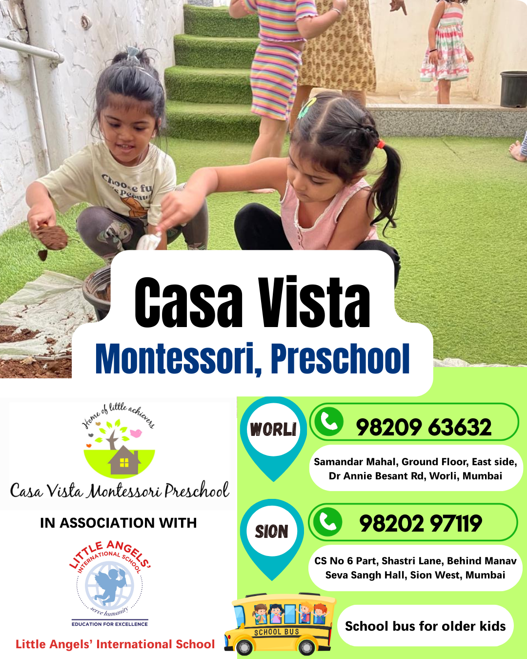 Casa Vista Montessori Worli & Sion